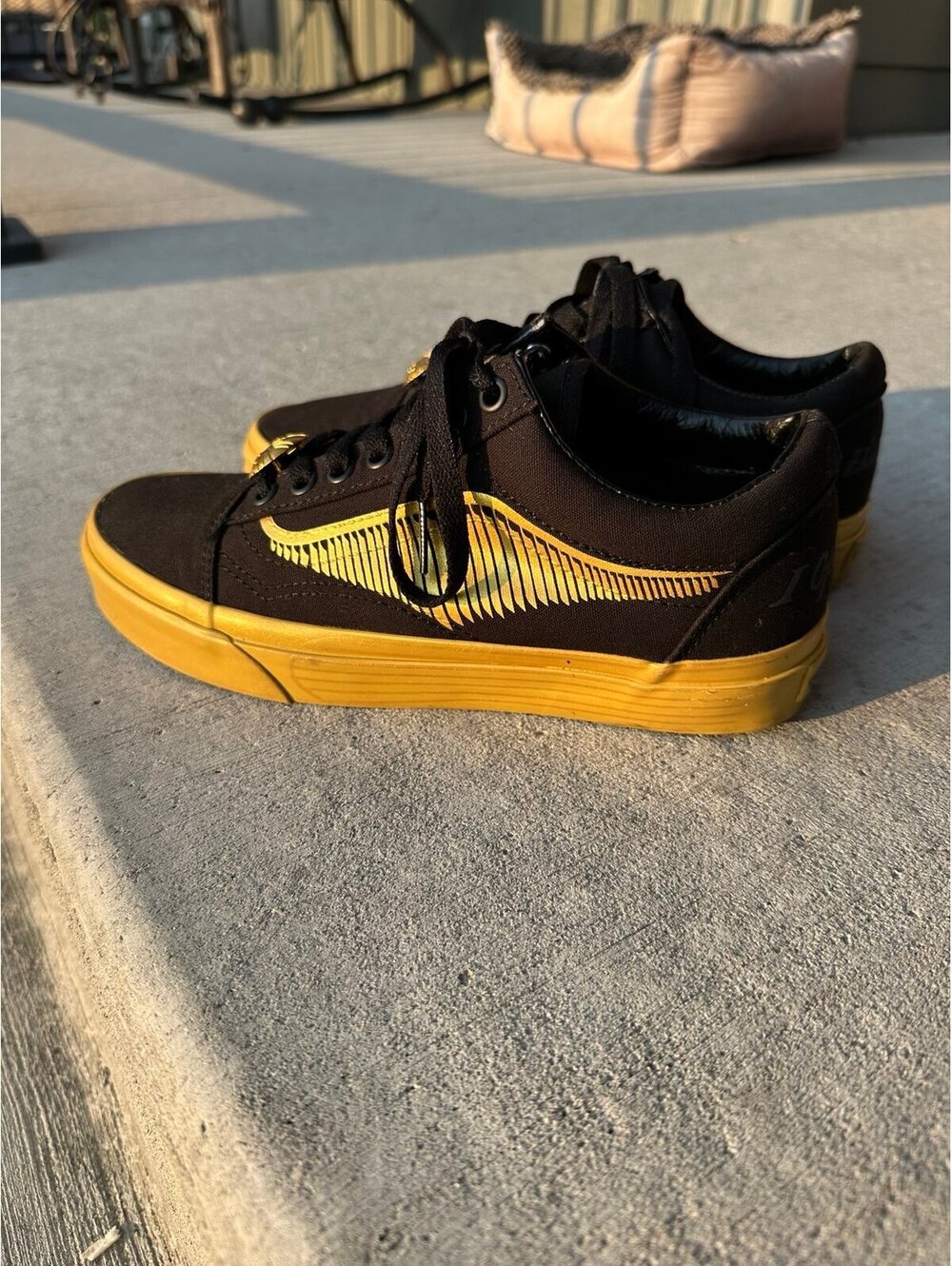 Vans x Harry Potter Old Skool Golden Snitch Shoes Men’s 6.5 Women’s 8 Rare 2019